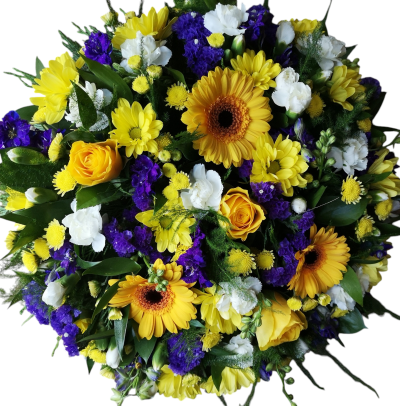 Mixed Posy Pad - A beautiful mixture of seasonal flowers, arranged into a posy pad.

Handmade by us, your local Flintshire Florist, established since 2006 - Supporting a small business ❤️
