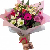 Seasonal Aqua Bouquet and Chocolates