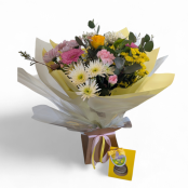 Easter Bouquet and Hames Easter Egg 100g